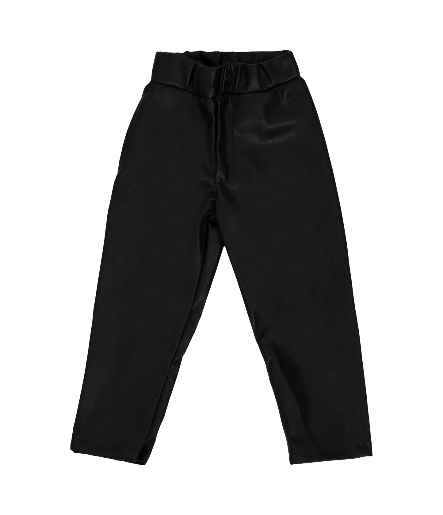 Black Faux Leather Pants