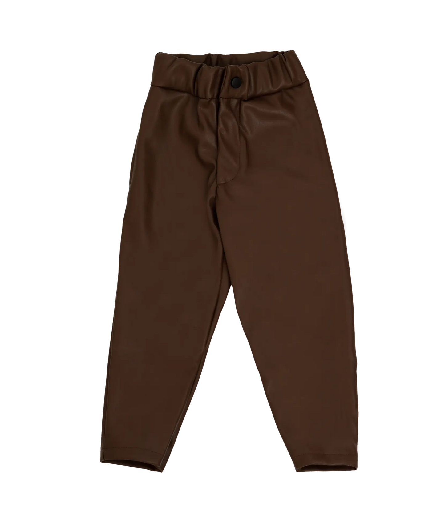 Chocolate Faux Leather Pants